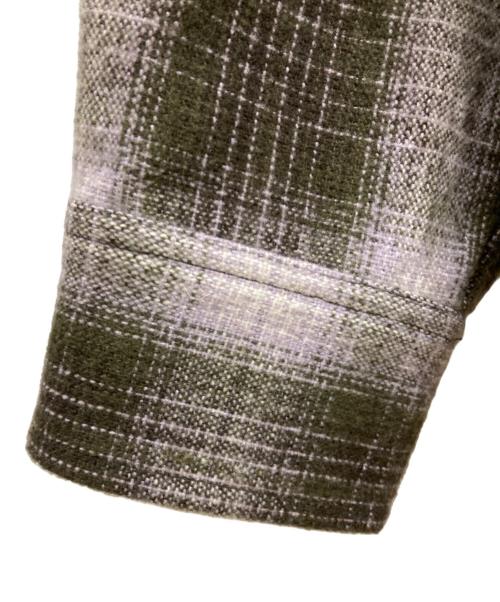 HUF（ハフ）HUF (ハフ) Audio Check Shirt パープル×ブラウン サイズ:SIZE Lの古着・服飾アイテム