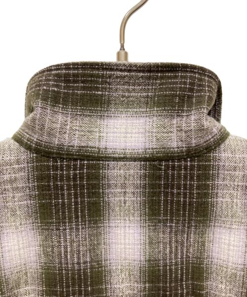 HUF（ハフ）HUF (ハフ) Audio Check Shirt パープル×ブラウン サイズ:SIZE Lの古着・服飾アイテム