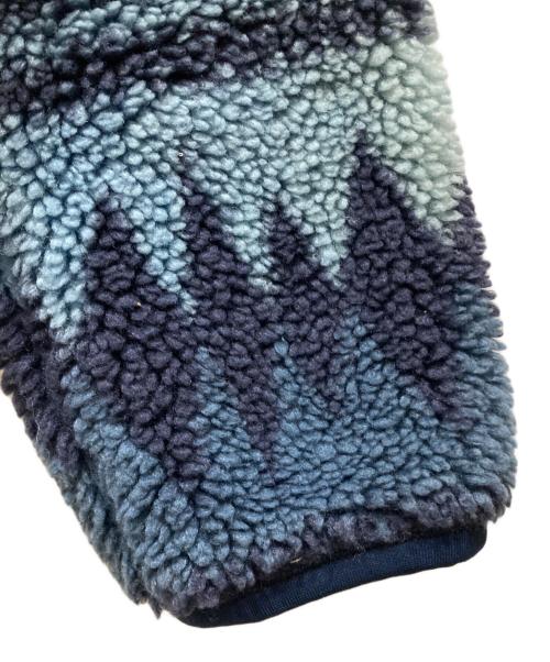 REMI RELIEF（レミレリーフ）REMI RELIEF (レミレリーフ) BEAMS (ビームス) 別注ネイティブ柄フリースジャケット ネイビー サイズ:Ⅿの古着・服飾アイテム