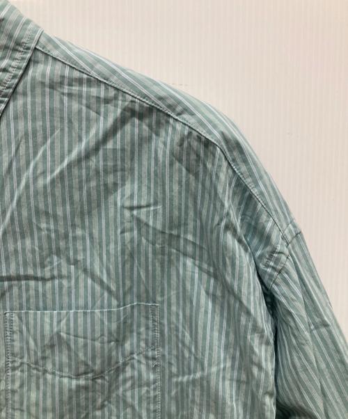 BEAMS BOY（ビームスボーイ）BEAMS BOY (ビームスボーイ) ドビー ストライプ ビッグ ボタンダウン シャツ ブルー サイズ:-の古着・服飾アイテム