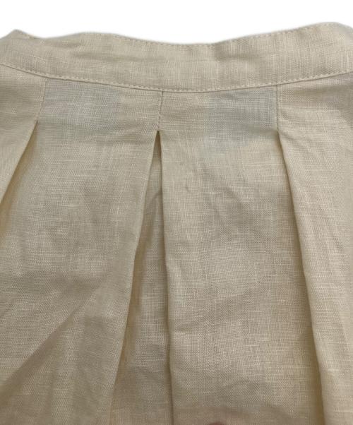 KAGURE（カグレ）kagure (カグレ) リネンスクエアケープシャツ ベージュ サイズ:freeの古着・服飾アイテム