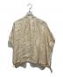 kagure (カグレ) リネンスクエアケープシャツ ベージュ サイズ:free：9000円