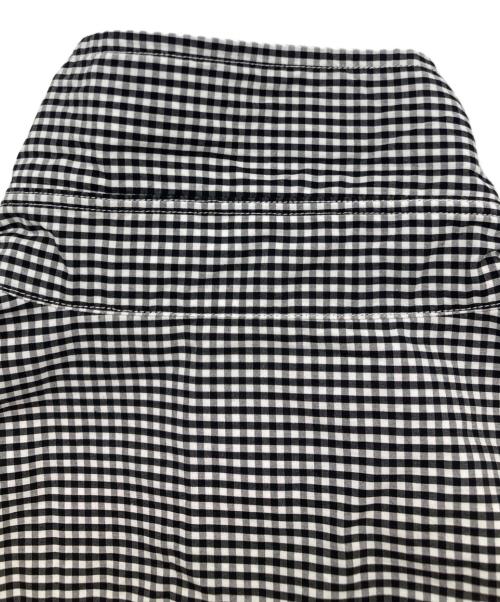 DANTON（ダントン）DANTON (ダントン) コットン 半袖シャツワンピース ホワイト×ブラック サイズ:Sの古着・服飾アイテム