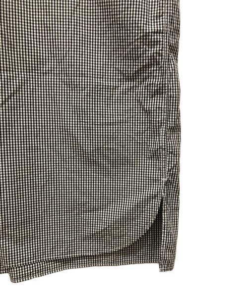 DANTON（ダントン）DANTON (ダントン) コットン 半袖シャツワンピース ホワイト×ブラック サイズ:Sの古着・服飾アイテム