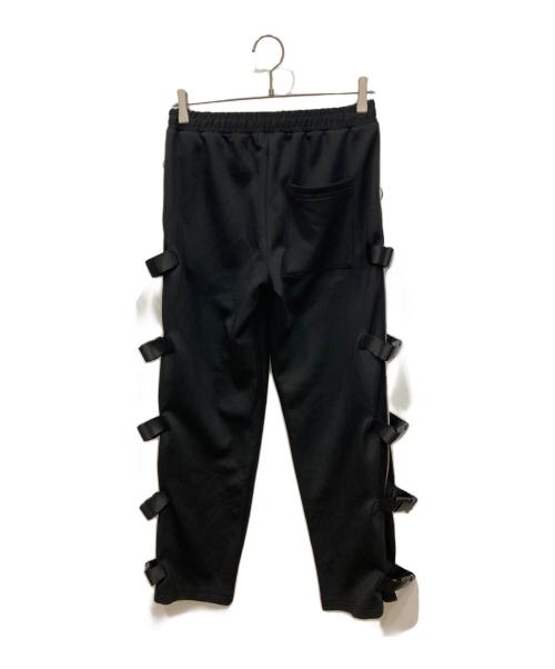 REFLEM（レフレム）REFLEM (レフレム) ベルト付サイドZIPパンツ ブラック サイズ:freeの古着・服飾アイテム