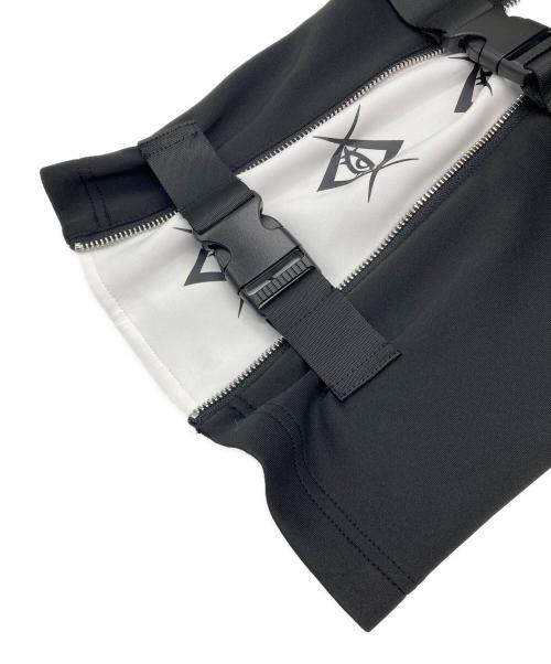 REFLEM（レフレム）REFLEM (レフレム) ベルト付サイドZIPパンツ ブラック サイズ:freeの古着・服飾アイテム