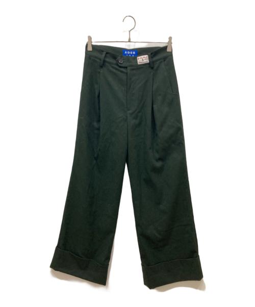 ADER error（アーダーエラー）ADER error (アーダーエラー) ウールタックスラックス グリーン サイズ:3の古着・服飾アイテム