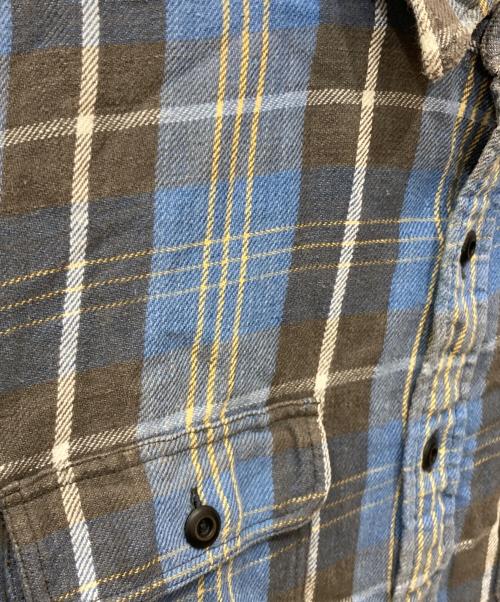 RRL（ダブルアールエル）RRL (ダブルアールエル) チェックネルシャツ ブルー サイズ:Mの古着・服飾アイテム