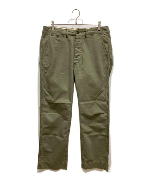 RRL（ダブルアールエル）RRL (ダブルアールエル) ミリタリーチノパンツ カーキ サイズ:SIZE 33の古着・服飾アイテム