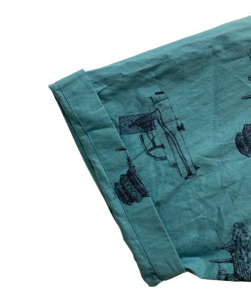 DESCENDANT（ディセンダント）DESCENDANT (ディセンダント) SPLASH TEXTILE SS SHIRT グリーン サイズ:SIZE 1の古着・服飾アイテム