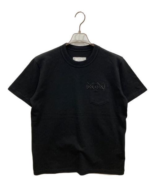 sacai（サカイ）sacai (サカイ) KAWS (カウズ) Embroidery Tee ブラック サイズ:1の古着・服飾アイテム