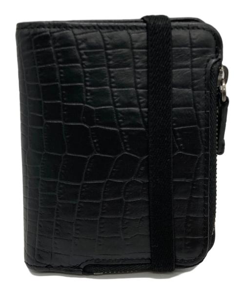 RAMIDUS（ラミダス）RAMIDUS (ラミダス) 型押し2つ折り財布 ブラックの古着・服飾アイテム