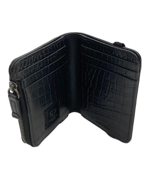 RAMIDUS（ラミダス）RAMIDUS (ラミダス) 型押し2つ折り財布 ブラックの古着・服飾アイテム