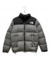 THE NORTH FACE（ザ ノース フェイス）の古着「Novelty Nuptse Jacket ノベルティ ヌプシジャケット」｜ブラック×グレー