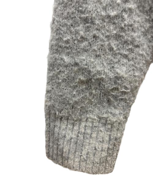 genzai（ゲンザイ）genzai (ゲンザイ) Big Logo Knit グレー サイズ:Ⅿの古着・服飾アイテム