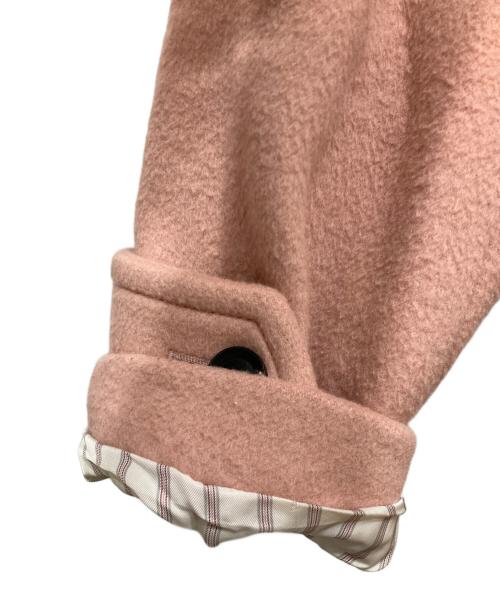 ebure（エブール）EBURE (エブール) Ron Herman (ロンハーマン) 別注スーパー100sビーバーメルトンPコート ピンク サイズ:FREEの古着・服飾アイテム