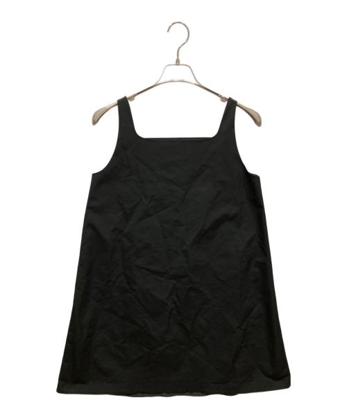 OBLI（オブリ）OBLI (オブリ) エプロンワンピース ブラック サイズ:freeの古着・服飾アイテム