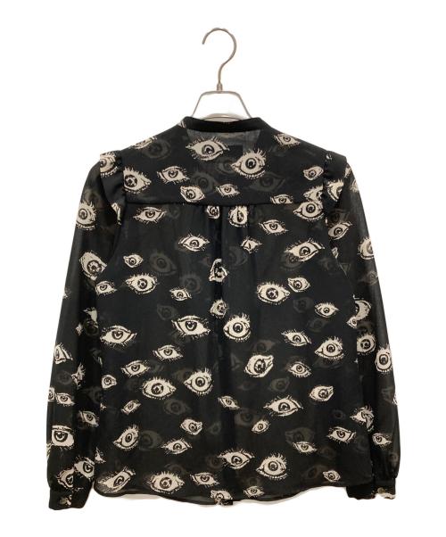 Hysteric Glamour（ヒステリックグラマー）Hysteric Glamour (ヒステリックグラマー) フリルデザインブラウス ブラック サイズ:freeの古着・服飾アイテム