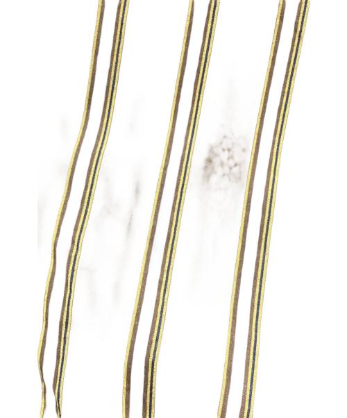 Hysteric Glamour（ヒステリックグラマー）Hysteric Glamour (ヒステリックグラマー) HYS TIMES刺繍 ランダムストライプ ボタンダウンシャツ ブラウン サイズ:XLの古着・服飾アイテム