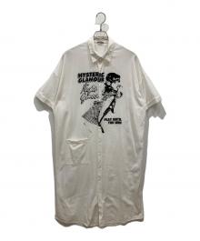 Hysteric Glamour（ヒステリックグラマー）の古着「NIGHT GAMES ロングワンピース」｜ホワイト