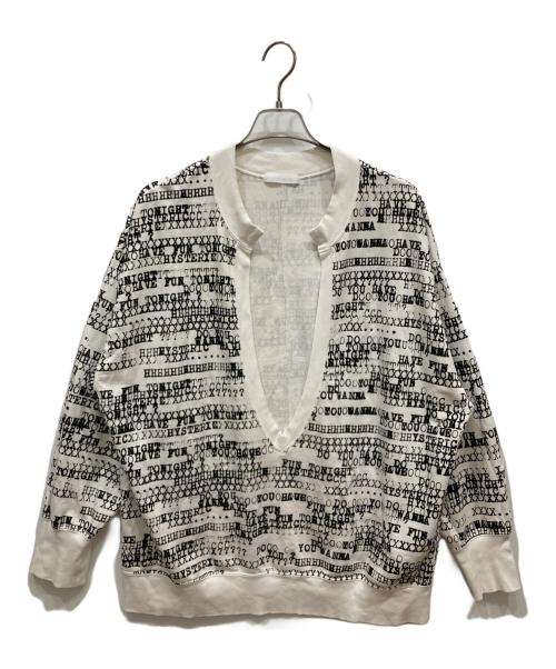 hysterics（ヒステリックス）hysterics (ヒステリックス) HAVE FUN TYPE LOGO柄 プルオーバー ホワイト サイズ:freeの古着・服飾アイテム