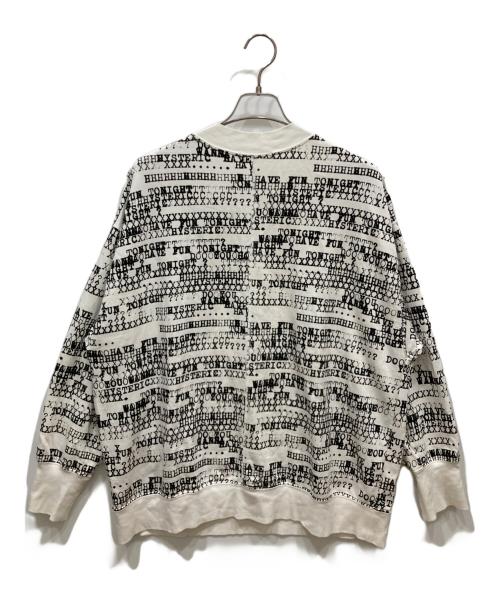 hysterics（ヒステリックス）hysterics (ヒステリックス) HAVE FUN TYPE LOGO柄 プルオーバー ホワイト サイズ:freeの古着・服飾アイテム