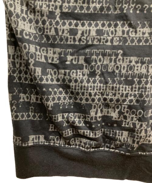 hysterics（ヒステリックス）hysterics (ヒステリックス) HAVE FUN TYPE LOGO柄 プルオーバー ブラック サイズ:freeの古着・服飾アイテム
