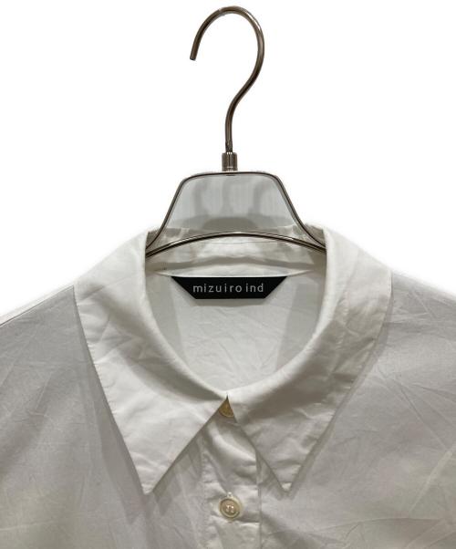 mizuiro-ind（ミズイロインド）mizuiro-ind (ミズイロインド) ワイドシャツチュニック ホワイト サイズ:-の古着・服飾アイテム