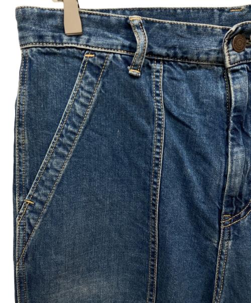 Hysteric Glamour（ヒステリックグラマー）Hysteric Glamour (ヒステリックグラマー) ベイカーデニムパンツ インディゴ サイズ:Lの古着・服飾アイテム