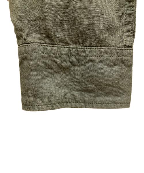 DIESEL（ディーゼル）DIESEL (ディーゼル) S-HIRT-OUT コットンリネンシャツ グリーン サイズ:SIZE Mの古着・服飾アイテム