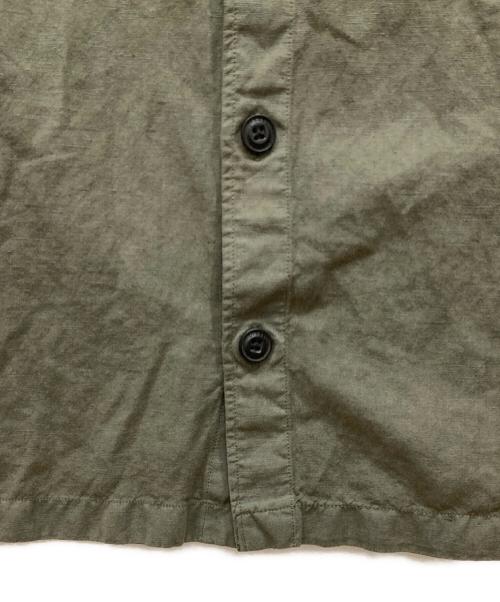 DIESEL（ディーゼル）DIESEL (ディーゼル) S-HIRT-OUT コットンリネンシャツ グリーン サイズ:SIZE Mの古着・服飾アイテム