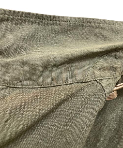 DIESEL（ディーゼル）DIESEL (ディーゼル) S-HIRT-OUT コットンリネンシャツ グリーン サイズ:SIZE Mの古着・服飾アイテム