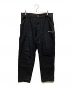 BlackEyePatchブラックアイパッチ）の古着「OE LOGO DOUBLE KNEE DUCK PANTS」｜ブラック