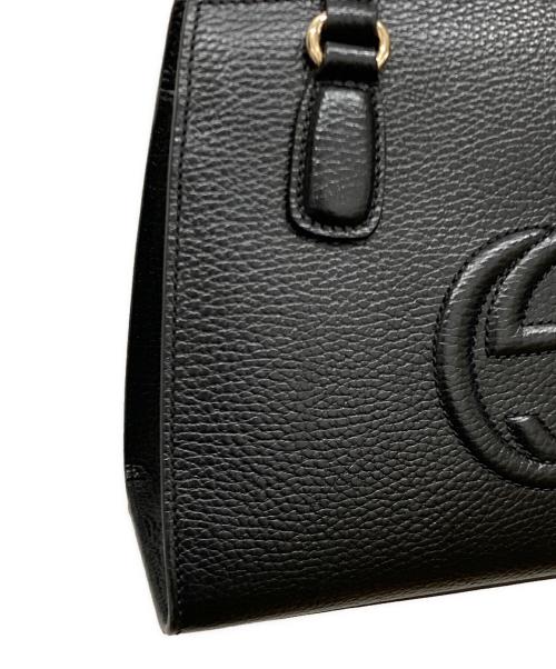 GUCCI（グッチ）GUCCI (グッチ) インターロッキングG バッグ　	ソーホー ブラックの古着・服飾アイテム