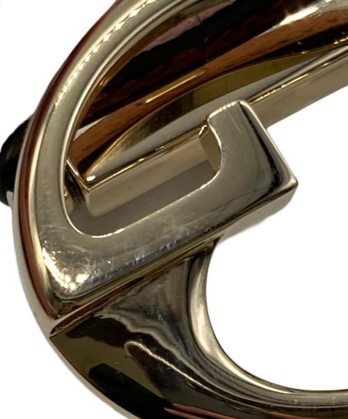 GUCCI（グッチ）GUCCI (グッチ) リバーシブルレザーベルト ブラック×ピンクの古着・服飾アイテム