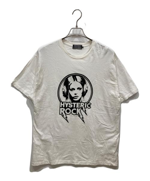 Hysteric Glamour（ヒステリックグラマー）Hysteric Glamour (ヒステリックグラマー) HYSTERIC ROCK Tシャツ ホワイト サイズ:XLの古着・服飾アイテム