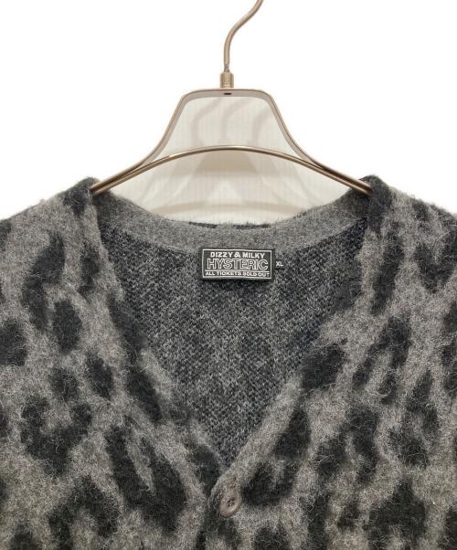 Hysteric Glamour（ヒステリックグラマー）Hysteric Glamour (ヒステリックグラマー) 起毛 カーディガン ブラック サイズ:SIZE XLの古着・服飾アイテム