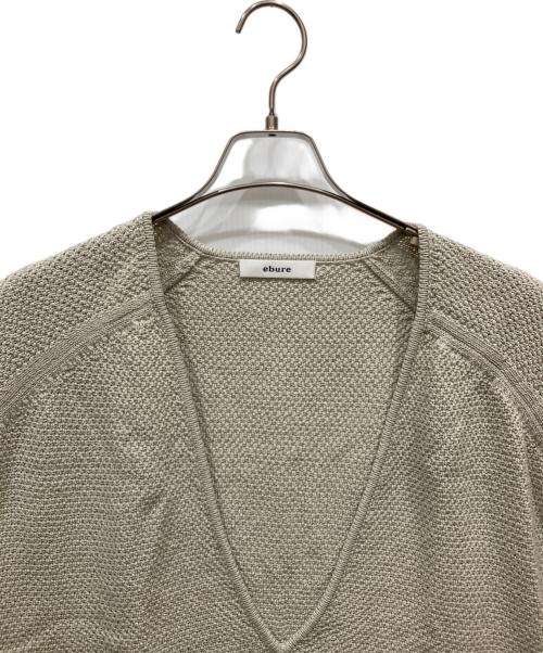 ebure（エブール）EBURE (エブール) コットンテープカノコニット グレー サイズ:-の古着・服飾アイテム