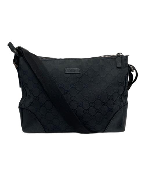GUCCI（グッチ）GUCCI (グッチ) ショルダーバッグ　	GG　	キャンバス ブラックの古着・服飾アイテム