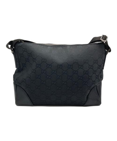 GUCCI（グッチ）GUCCI (グッチ) ショルダーバッグ　	GG　	キャンバス ブラックの古着・服飾アイテム