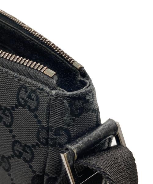 GUCCI（グッチ）GUCCI (グッチ) ショルダーバッグ　	GG　	キャンバス ブラックの古着・服飾アイテム
