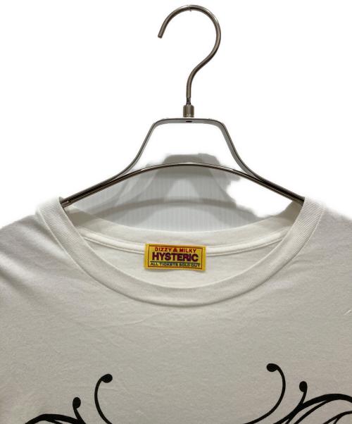 Hysteric Glamour（ヒステリックグラマー）Hysteric Glamour (ヒステリックグラマー) LEVITATED GIRL オーバーサイズTシャツ ホワイト サイズ:FREEの古着・服飾アイテム
