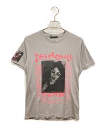 Hysteric Glamour（ヒステリックグラマー）の古着「DESTROY ALL MONSTERS/DIARY 2 Tシャツ」｜グレー