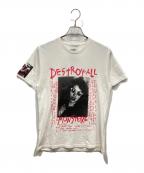Hysteric Glamourヒステリックグラマー）の古着「DESTROY ALL MONSTERS/DIARY 2 Tシャツ」｜ホワイト