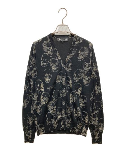 Hysteric Glamour（ヒステリックグラマー）Hysteric Glamour (ヒステリックグラマー) スカル総柄カーディガン ブラック サイズ:SIZE Sの古着・服飾アイテム
