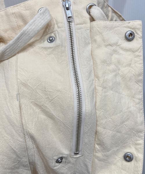 Sea Room lynn（シールームリン）Sea Room lynn (シールームリン) クレープコットンワークサロペット ベージュ サイズ:Mの古着・服飾アイテム