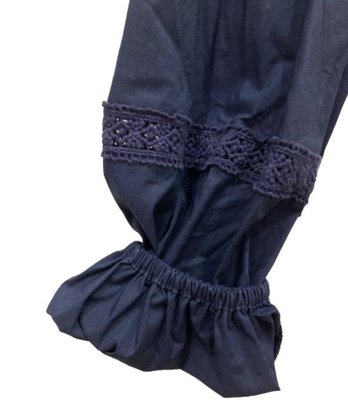 LAUREN RALPH LAUREN（ローレンラルフローレン）LAUREN RALPH LAUREN (ローレンラルフローレン) レースシャツワンピース ネイビー サイズ:2の古着・服飾アイテム