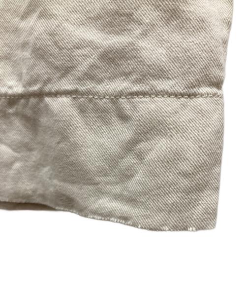 RRL（ダブルアールエル）RRL (ダブルアールエル) リペア加工リネン混パンツ アイボリー サイズ:SIZE 66cm (W26)の古着・服飾アイテム