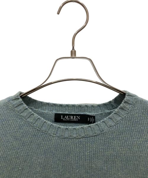 LAUREN RALPH LAUREN（ローレンラルフローレン）LAUREN RALPH LAUREN (ローレンラルフローレン) ドッグ刺繍クルーネックニット グリーン サイズ:Sの古着・服飾アイテム