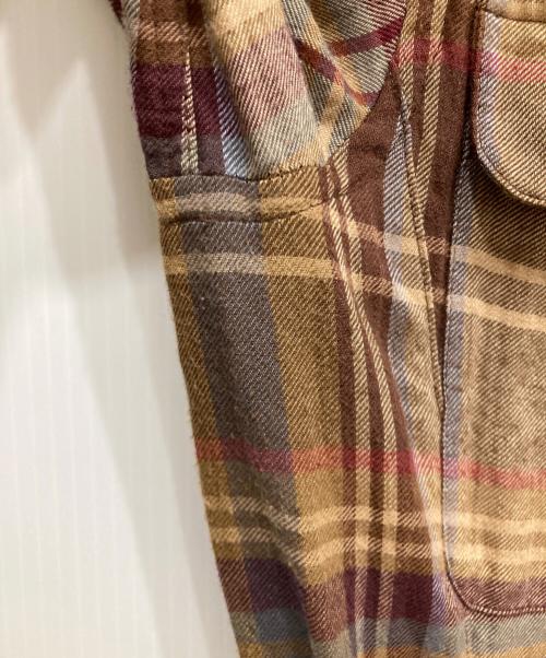 POLO RALPH LAUREN（ポロ・ラルフローレン）POLO RALPH LAUREN (ポロ・ラルフローレン) チェックワンピース ベージュ サイズ:2の古着・服飾アイテム
